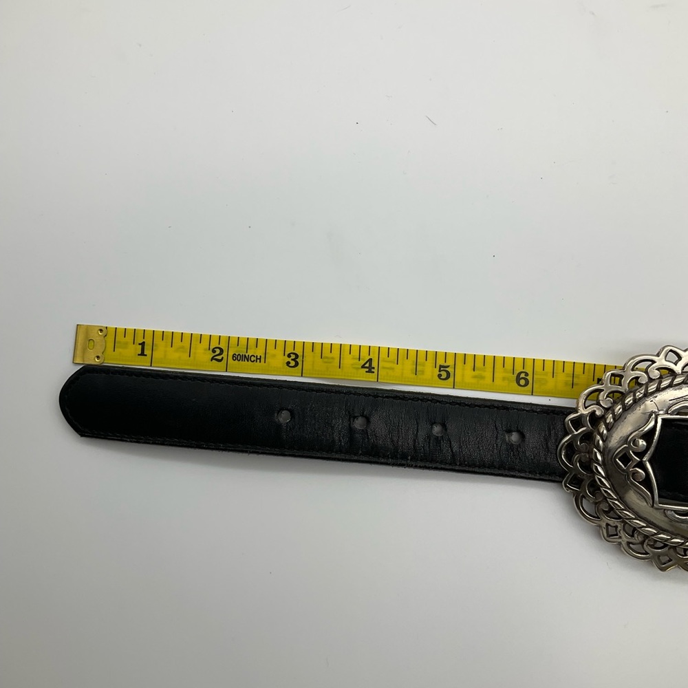 BRIGHTON CONCHO LEATHER BELT - Picture 9 of 13